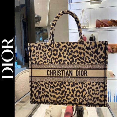 dior book tote cheetah|Dior tote bag.